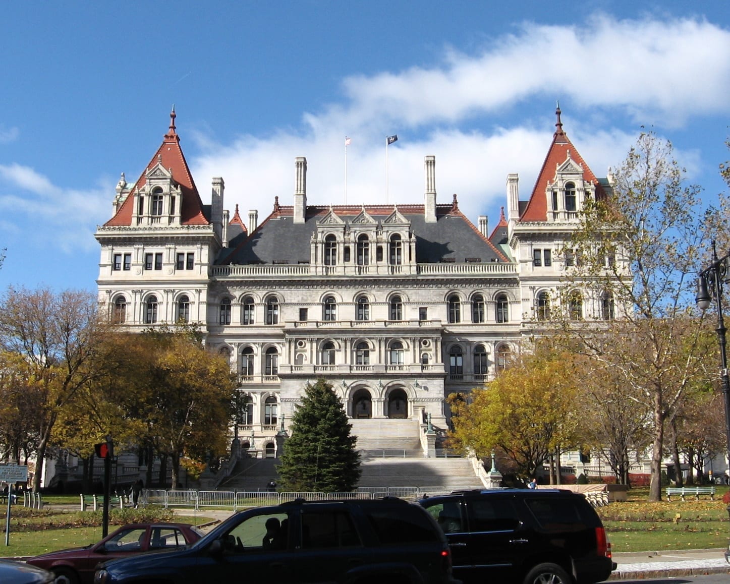 Exterior of the New York State Capitol in Albany